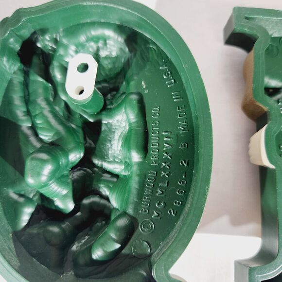 Burwood Noel Angels Cherub Christmas Vtg MCM Decor Wall Hanging Green Holiday - Picture 11 of 12